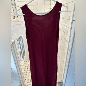 Maxi dress with open back